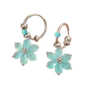 送料無料 レーディス エレガント ゆらゆら フラワー デザイン ピアス　　e0179