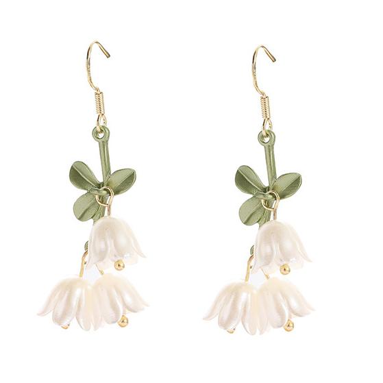 送料無料 レーディス エレガント すすらん フラワー デザイン イヤリング  e0866c