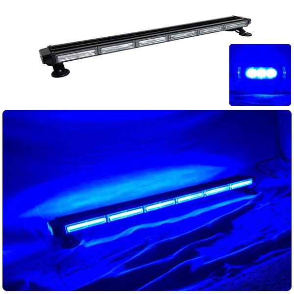 防犯パトロール用 青色灯 12V 24V【94.5cm】LED回転灯 バータイプ【ブルー】COBチッ...