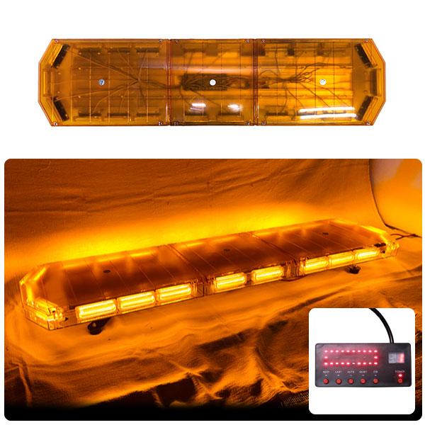 道路維持管理車両用 黄色灯 12V 24V【120cm】LED回転灯 大型ラウンドタイプ【アンバー】...