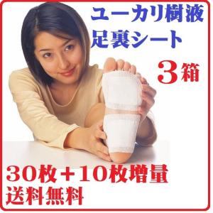 3個組 アガリクス茸配合 ユーカリ 樹液 足裏 シート ツボ 健康 凝り 痛み むくみ 改善 家事 スポーツ 足裏 樹液シート 日本製 送料無料