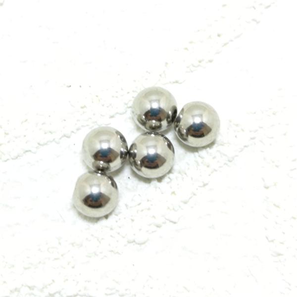 ボディピアス用 スペアボール(キャッチ) 4ミリ1個 16ゲージ用シルバー バーベルやラブレットに ...