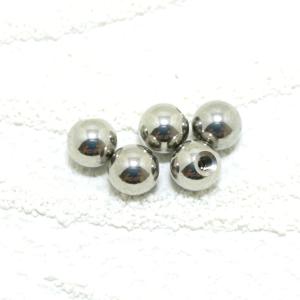 ボディピアス用 スペアボール(キャッチ) 5ミリ1個 14ゲージ用 シルバー バーベルやラブレットに サージカルステンレス シンプル 激安価格