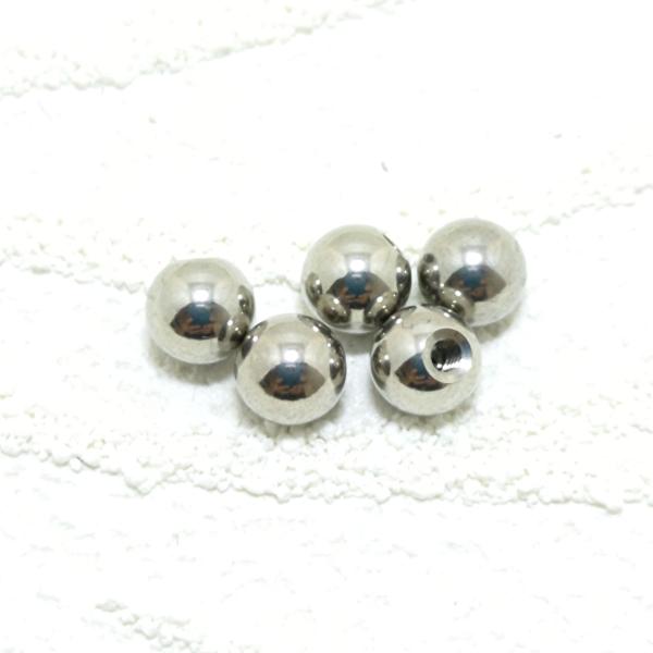 ボディピアス用 スペアボール(キャッチ) 5ミリ1個 14ゲージ用 シルバー バーベルやラブレットに...