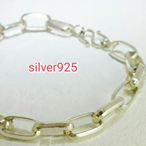 ブレスレット 6面カットアンカーチェーン 約19センチ シンプル 激安 シルバー925 silver925 在庫のみ｜emphasize