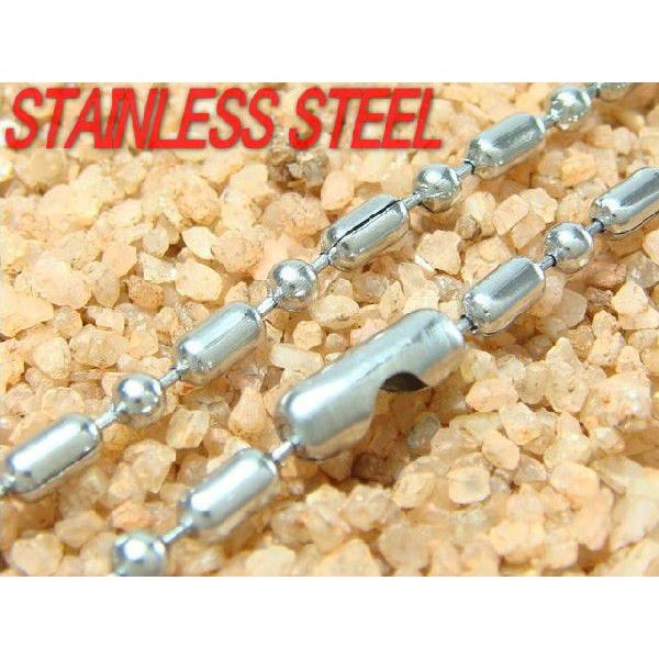ステンレス 定番 激安ボール＆シリンダーチェーン/ネックレス 2.5mm×50cm以下調整可能