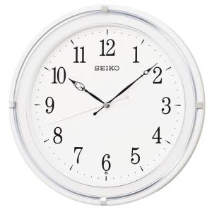 SEIKO セイコー 掛け時計 電波 アナログ 丸型 プラスチック枠 白 KX231W お取り寄せ｜empire-clock