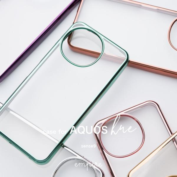 背面クリア 透明 AQUOS sense9 ケース クリア 推し活 アクオス ケース TPU 耐衝撃...