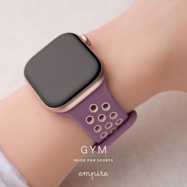 アップルウォッチ バンド シリコン 夏用 スポーツ se Apple Watch スポーツバンド ベ...