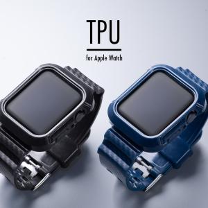 アップルウォッチ Apple watch バンド ベルト TPU カバー 一体型 38mm 40mm 42mm 44mm ブランド おしゃれ｜empire