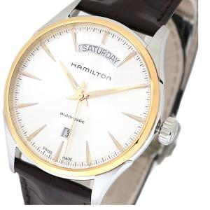 ハミルトン HAMILTON 腕時計 H42525551 メンズ ジャズマスター JAZZ MASTER 自動巻き シルバー ブラウン｜empirewatch