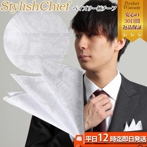 ポケットチーフ チーフ ペイズリー柄