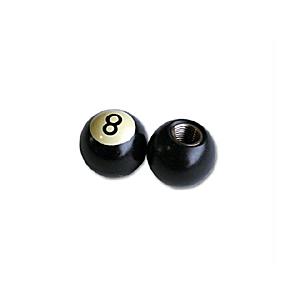 ムーンアイズ MOONEYES  8ボール エア バルブ キャップ ブラック [AA111EB]