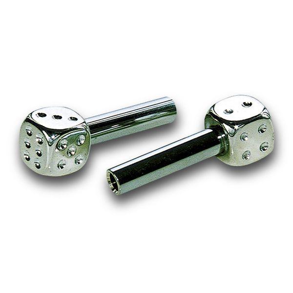 ムーンアイズ MOONEYES メッキ ダイス ドアロック ノブ [AA112CT] サイコロ