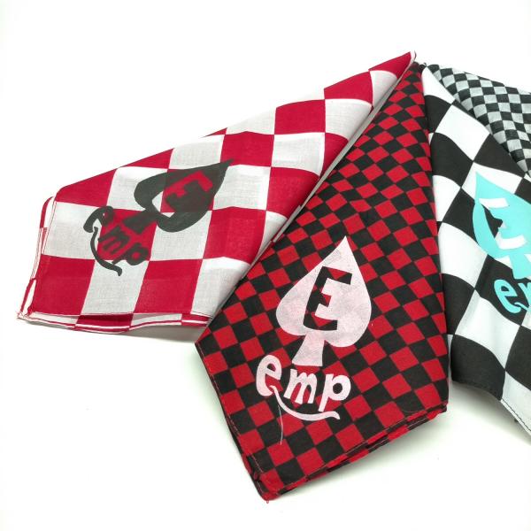 エンプティーズ ブロックチェック バンダナ ［BA-03］