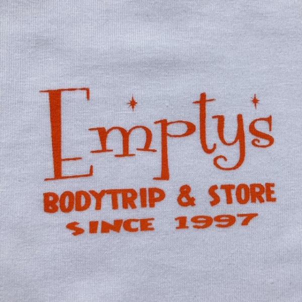 EMPTYS Logo T-Shirt 2024 Spring オレンジ エンプティーズ ロゴ Tシ...