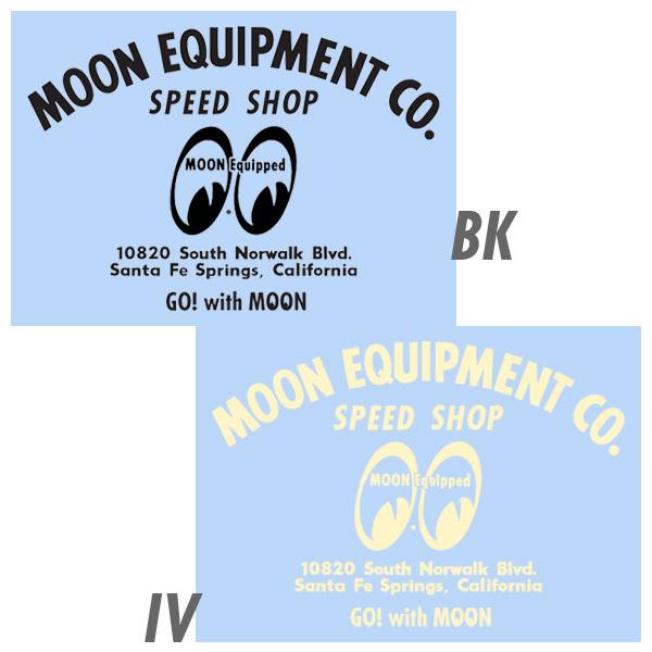 ムーンアイズ MOONEYES MOON EQUIPMENT SPEED SHOP デカール ブラッ...