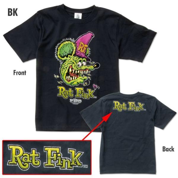Rat Fink Face Tシャツ Sサイズ [RITKF095BKS] MOONEYES ムーン...