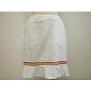 送料込み（ネコポス発送） ミズノ mizuno パイル地スカート 96001ホワイト レディース ゴルフウェア スカート｜ems-sports1