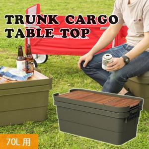 トランクカーゴ テーブルトップ キャンプ アウトドア ピクニック BBQ TC-70専用 70L用 ロール式天板 巻き簾 収納袋付 TC-70TB｜ems18