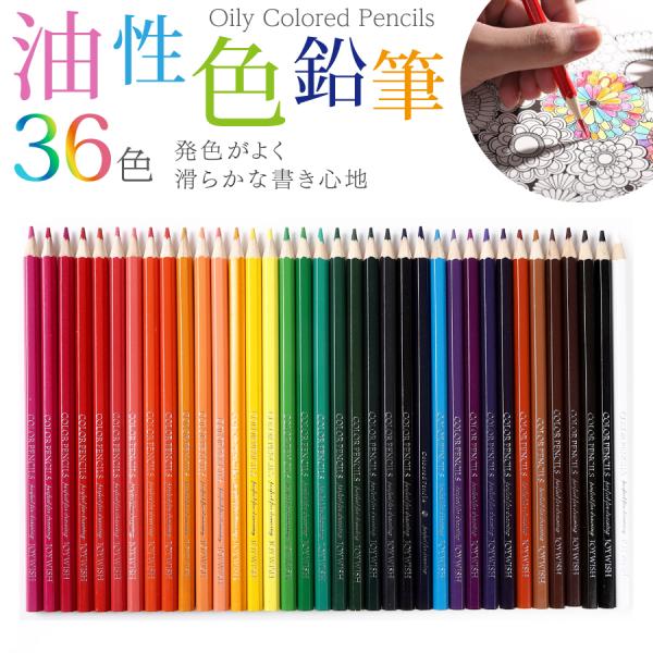 色鉛筆 36色 セット 油性 父の日 プレゼント 実用的 子供 小学生 中学生 お絵かき 大人の塗り...