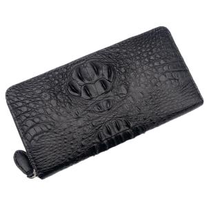 クロコダイル財布 長財布 クロコダイル 財布 ワニ革 本革 クラウン 背
