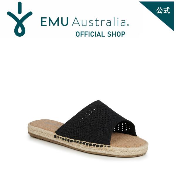 EMU Australia 公式 エミュ  Ebor Mac サンダル レディース メンズ 黒 白 ...