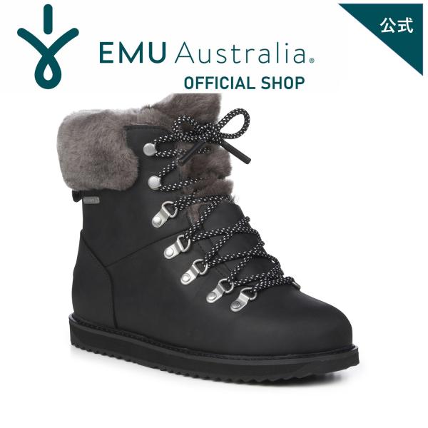 EMU Australia エミュ Larawag Leather 防水 シープスキン ムートン 靴...