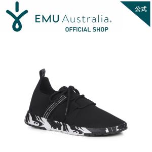 EMU Australia 公式 エミュ Leura Swirl スニーカー 洗える 軽量 レディース メンズ 黒 白 紺 春夏 秋冬 正規 通販｜emuaustralia