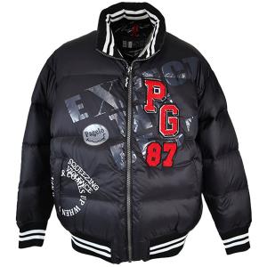 秋冬 パジェロ ダウンブルゾン ナイロン BIGプリント/PG87アップリケ