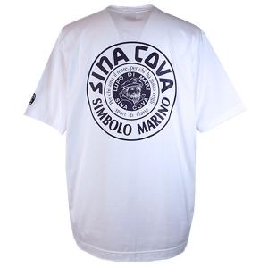 シナコバ (M) 半袖Ｔシャツ メンズ 春夏 定番 バックプリント 丸首（クルーネック）SINA COVA 日本製 ht10000540-10｜emuemu