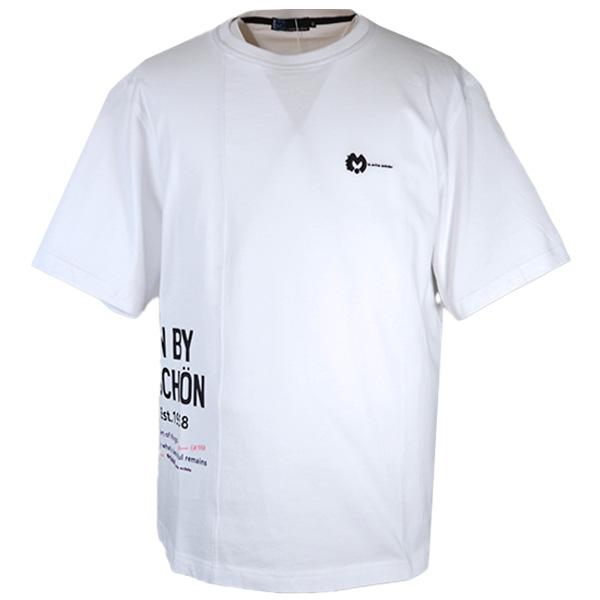 ・ミラショーン LL(50) ３０%OFF 半袖Ｔシャツ 24新作 春夏 メンズ 丸首 ロゴプリント...