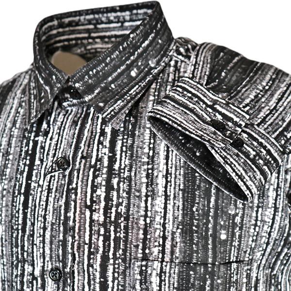 ・ヴィンチ  LL(50)５０%OFF  長袖 シャツ 23-24新作 秋冬 メンズ  プリント柄 ...