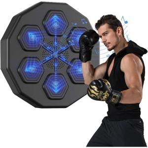 LED Bluetooth 音楽ボクシングマシン 新型 ワンパンチボクシングトレーニングボクシング設備 壁掛け式ボクシングターゲットボクシングマシン 家庭 室内 ジム