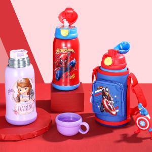 子供水筒 マーベル スパイダーマン 保温保冷 軽量 直飲み 600ml ギフトセット キッズ アイアンマン キャプテン アメリカ ハルク スパイダーマン ソー｜えむらストア