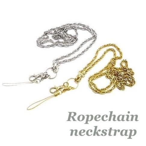 スマホ ストラップ ネックストラップ メタリック ロープ チェーン キラキラ  首掛け 携帯ストラッ...