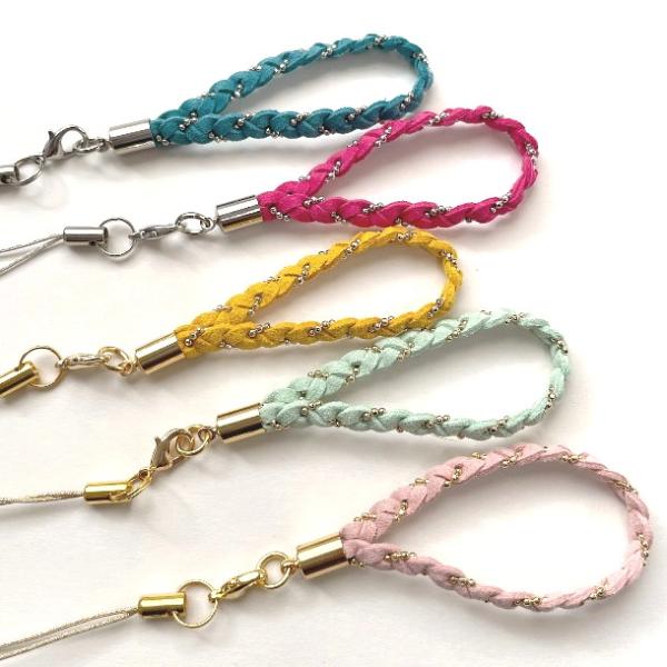 【メール便発送可◯】フィンガーストラップ リングストラップ スマホストラップ スマホリング  三つ編...
