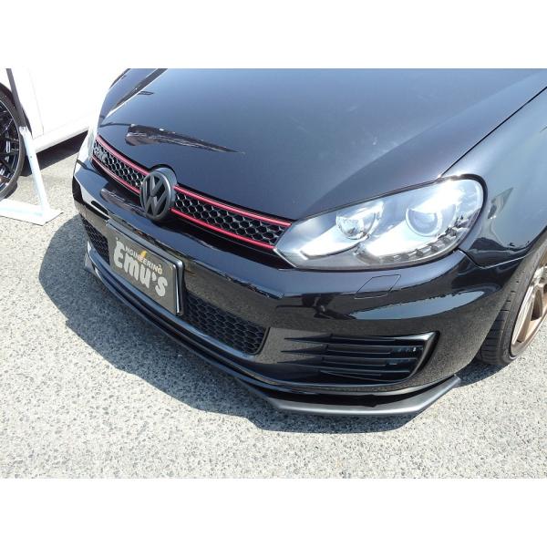 エムズ GOLF/ゴルフ6 GTIフロントリップスポイラー左右セット(カーボン) Ver.3【受注生...