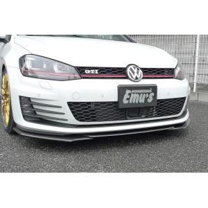 エムズ GOLF/ゴルフ7 GTIフロントリップスポイラー3ピースセット(左右＋センター）カーボン【...