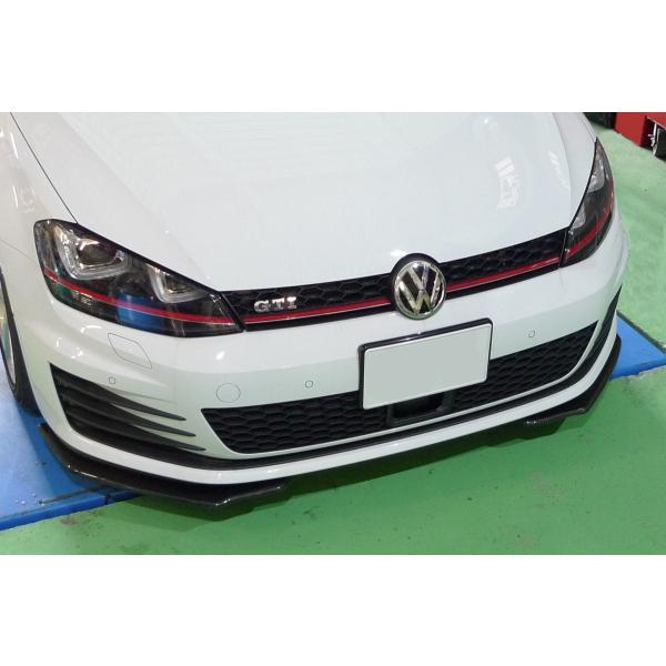 エムズ GOLF/ゴルフ7 GTIフロントリップスポイラー2ピースセット(左右)カーボン【受注生産品...
