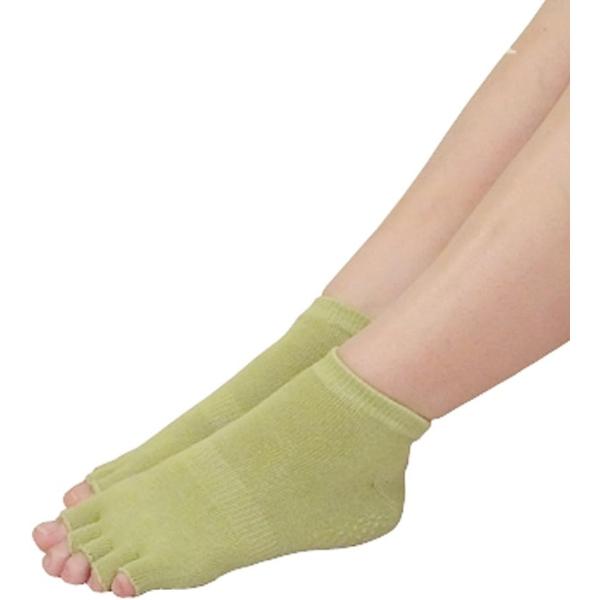 滑り止め付き 5本指 ソックス 2足セット 指なし レディース メンズ ユニセックス ヨガソックス ...
