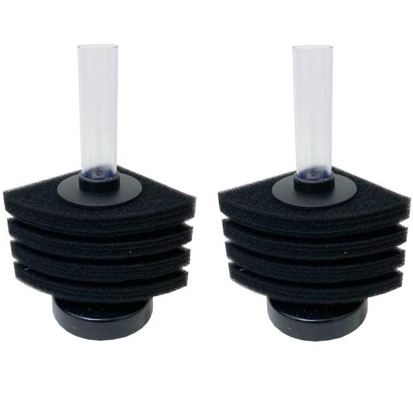 バイオスポンジフィルター XY-2890 2個セット 投げ込み式 手軽で高性能 水中フィルター エア...