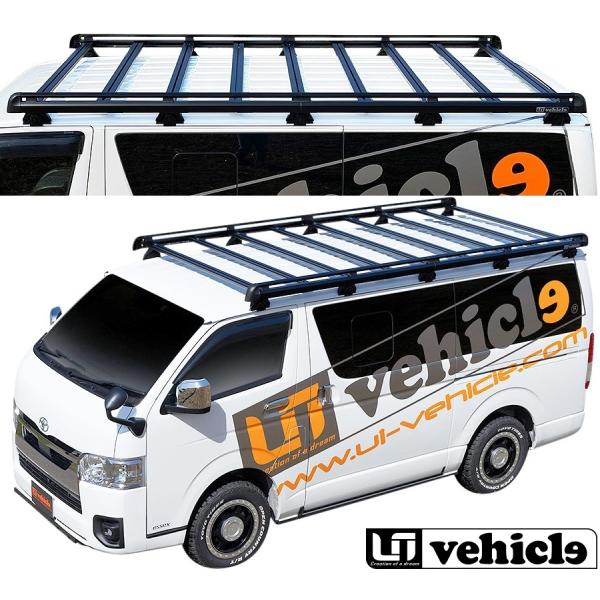 【M&apos;s】 200系 ハイエース UIVehicle ルーフキャリア RC320 標準ルーフ専用 ル...