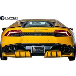 【M's】ランボルギーニ ウラカン LP610-4 (2014y-) ROWEN リアアンダーディフューザー ／ FRP製 エアロ ロエン  リヤレーシングディフューザー 1G003P00｜emuzu-international