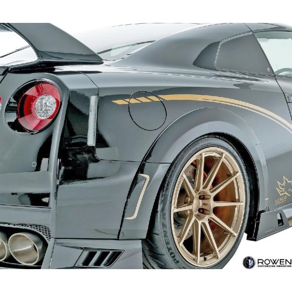 【M's】日産 R35 GT-R 後期 (2016.07-) ROWEN リヤフェンダーアーチエクス...