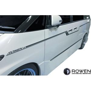 【M’s】  トヨタ 50 エスティマ アエラス 後期 ACR50 ACR55 (2016.6-2019.12) ROWEN ピンストライプ サイドデカール 左右 ( サイドライン ) ロェン 1T024ST00｜emuzu-international