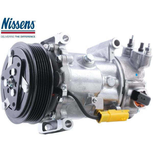 【M's】 プジョー 2008 3008 5008 NISSENS エアコンコンプレッサー ACコン...