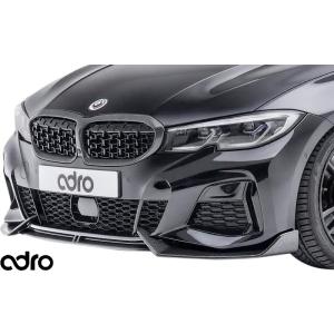 【M’s】 G20 G21 BMW 3シリーズ  Mスポーツ用 (2019y-) adro アドロ フロントリップ ／／ カーボン CARBON エアロ パーツ カスタム 外装 部品 A14A60-1201｜emuzu-international