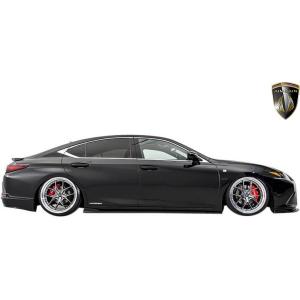 【M's】レクサス ES300h F-SPORT version-L (2018y-) AIMGAIN 純VIP EXE サイドスポイラー 左右 LEXUS エイムゲイン FRP製 エアロ サイドステップ