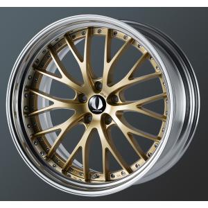 M's】 AIMGAIN GLM ホイール 4本セット ゴールド 21インチ 9.5J 5穴